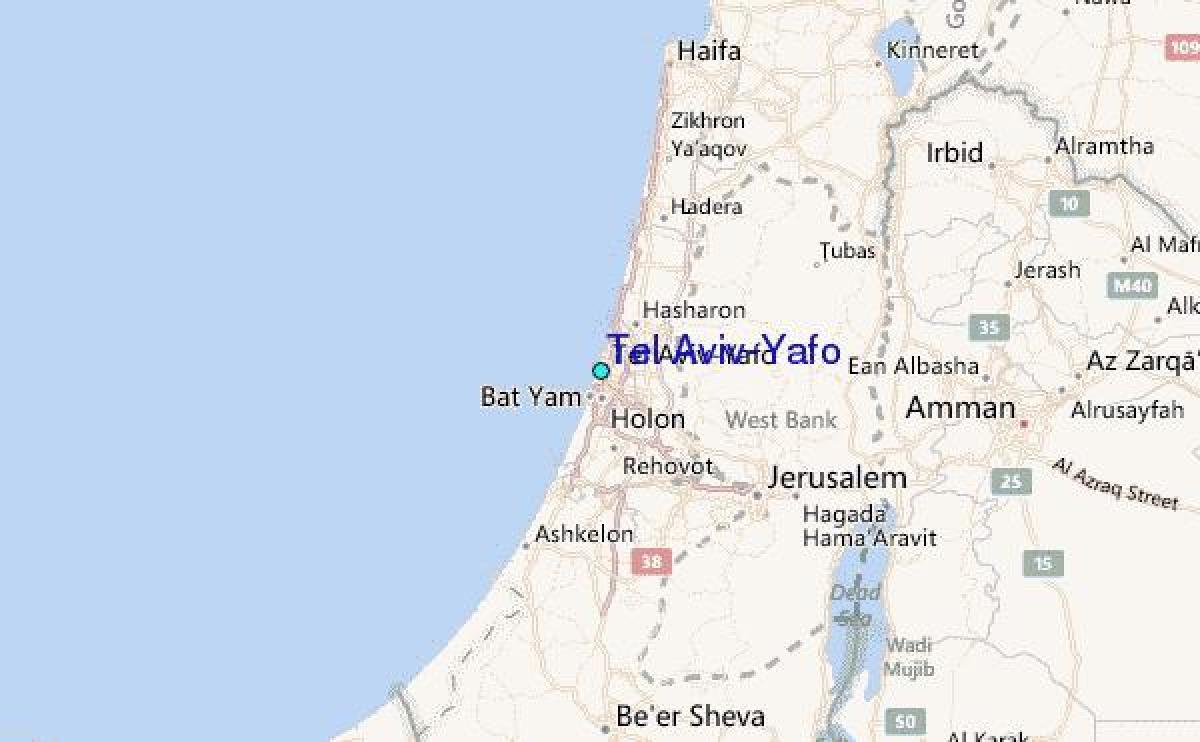 Karte von Tel Aviv-yafo 