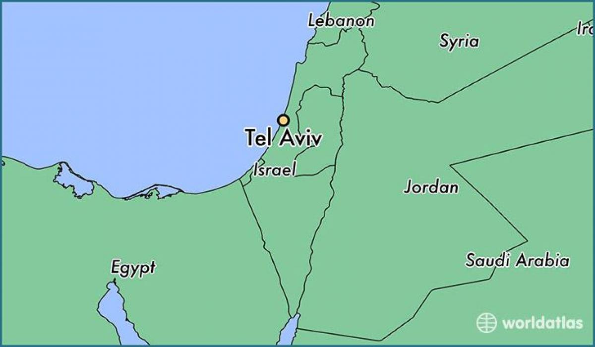 Karte von Tel Aviv Welt