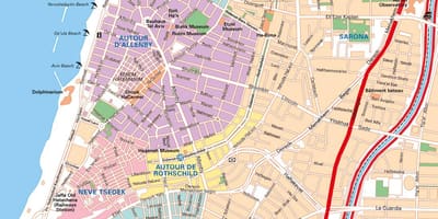 Karte von Tel Aviv Parken